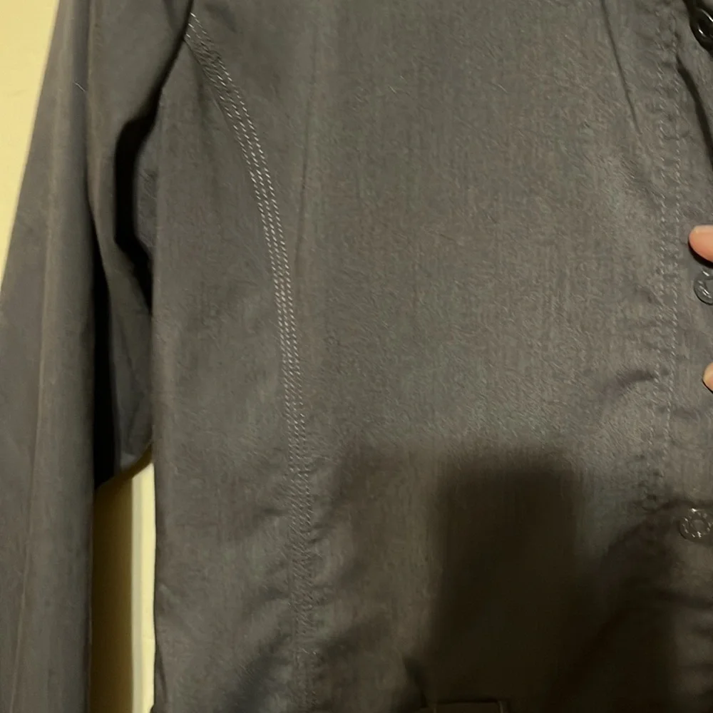 Healing hands scrub jacket. Charcoal, sz xl